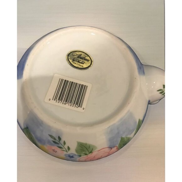 Andrea By Sadek Teapot Pink Yellow Blue Flowers - Picture 7 of 9